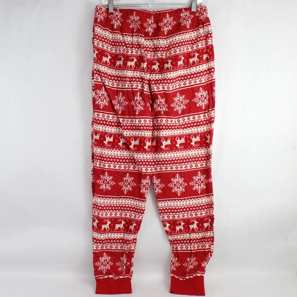 Old Navy Red and White Christmas Pajama Pants Women's Medium Tall
