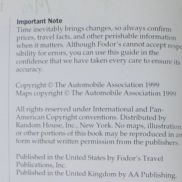 Exploring Turkey Fodor's Travel Publications 1999 Paperback