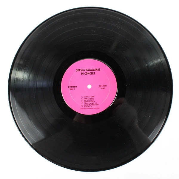 Odessa Balalaikas In Concert 1976 12" Folk Music Vinyl Record Signed Jacket