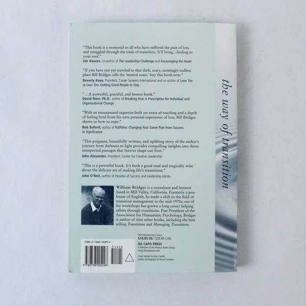 The Way of Transition by William Bridges 2001 Paperback Pre-Owned Condition