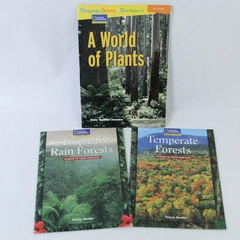 Lot of 3 Nat Geo Books: Tropical Rain Forests, Temperate Forests, Plants