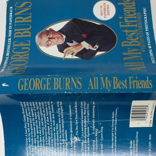 All My Best Friends by George Burns David Fisher 1990 Paperback