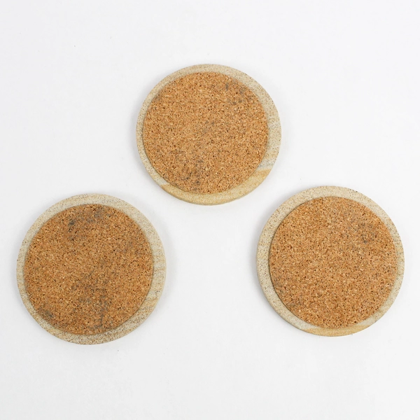 Set of 3 Thirstystone Sandstone Coasters Southwestern Woven Basket Design