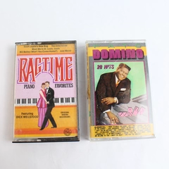 Lot of 2 Cassette Tapes Ragtime Piano Favorites 1988 Fats Domino 20 Hits 1967