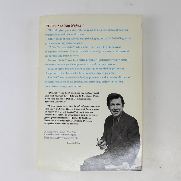 I Can See You Naked A Fearless Guide to Making Great Presentations Hoff 1988 PB