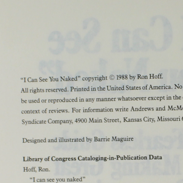 I Can See You Naked A Fearless Guide to Making Great Presentations Hoff 1988 PB