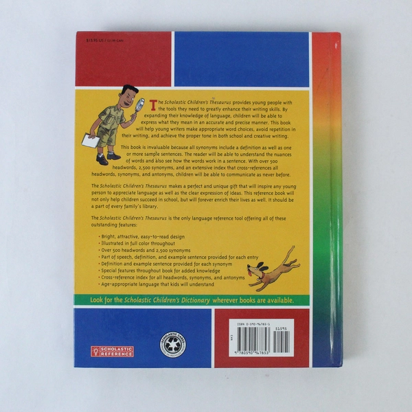 Scholastic Children's Thesaurus Hardcover by John K. Bollard, 1998, Pre-owned