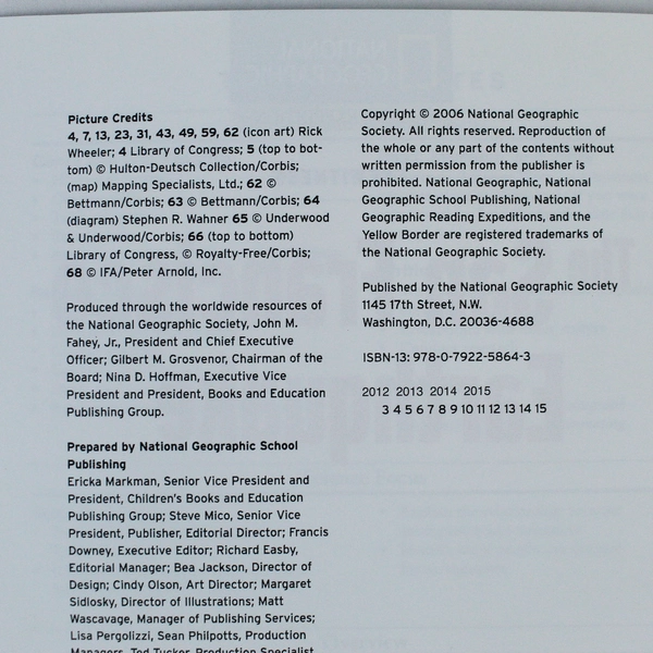 Lot of 3 National Geographic Books: The San Francisco Earthquake 2006