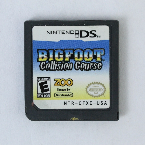 Nintendo DS Bigfoot Collision Course Game Cartridge Tested Sold As Is E Rated