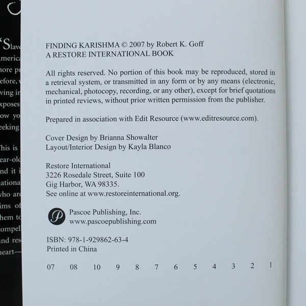 Finding Karishma by Robert K. Goff 2007 Hardcover on Modern-Day Slavery