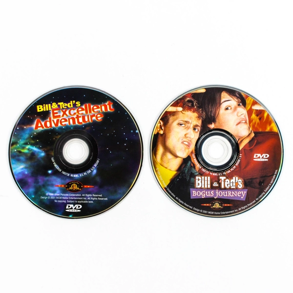 Bill & Ted's Bogus Journey 1991 & Excellent Adventure 1988 DVD Lot of 2