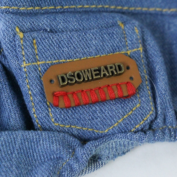 Fun Of Pets Dog Jumpsuit Denim Outfit Collared Shirt Size 6.5 NWT