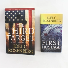 Lot of 2 Joel C. Rosenberg Books 2015 The First Hostage & The Third Target PB