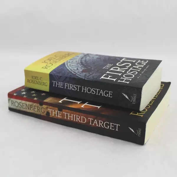 Lot of 2 Joel C. Rosenberg Books 2015 The First Hostage & The Third Target PB