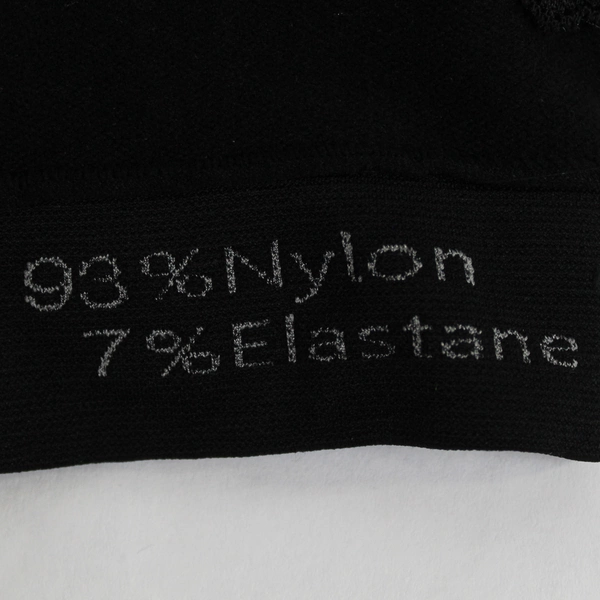 Lacy Black Wireless Nylon Bralette Women's Size Medium