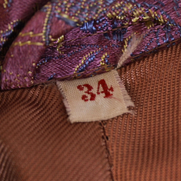 Unbranded Pink Blazer Hooped Button Up Chinoiserie Pattern Women's Size XS