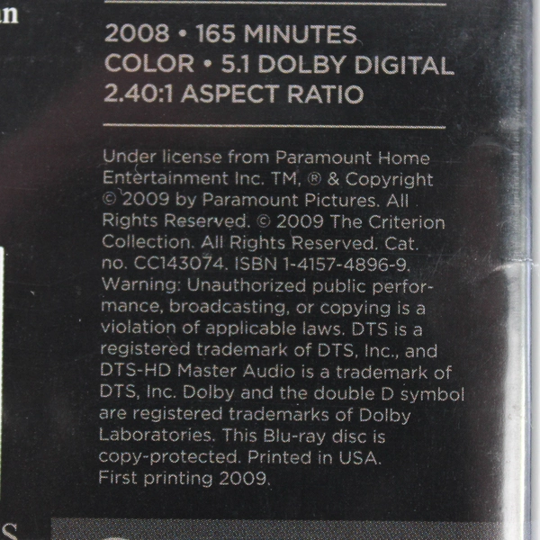 The Curious Case of Benjamin Button 2009 Blu-ray DVD Brad Pitt Film