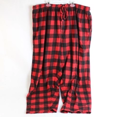 KingSize Red and Black Plaid Pajama Pants Men's Size 4XL Pockets