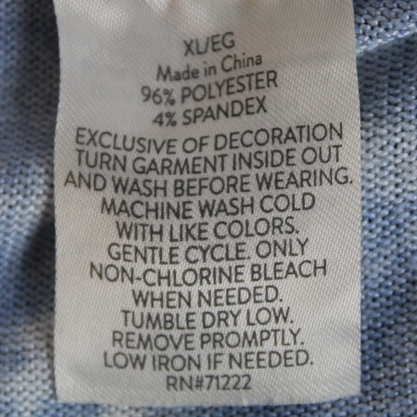 Lucky Brand Blue And White Tie Dye Print Tank Top Women's Size XL