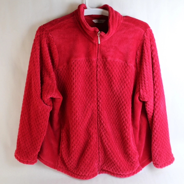 Great Northwest Indigo Women's Hot Pink Jacket Size 2X Fleece Fabric