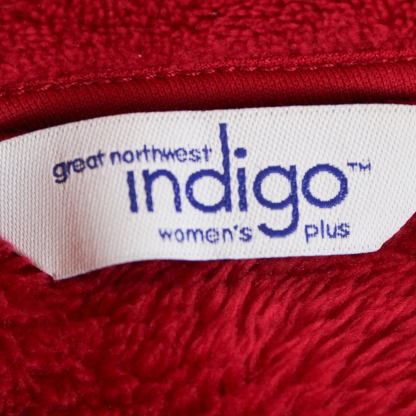 Great Northwest Indigo Women's Hot Pink Jacket Size 2X Fleece Fabric