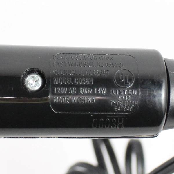 Conair Black/Silver 10 Min Timer CD36H Curling Iron