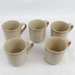 Lot of 5 Noritake Sunset Mesa Stoneware Ceramic 3.75" Tall Mugs 8663 Japan
