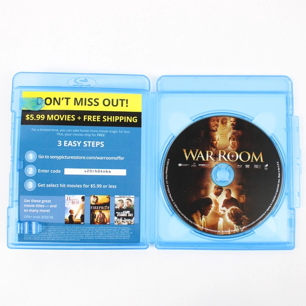 War Room 2015 Christian Film Blu-Ray DVD Drama Inspirational Movie