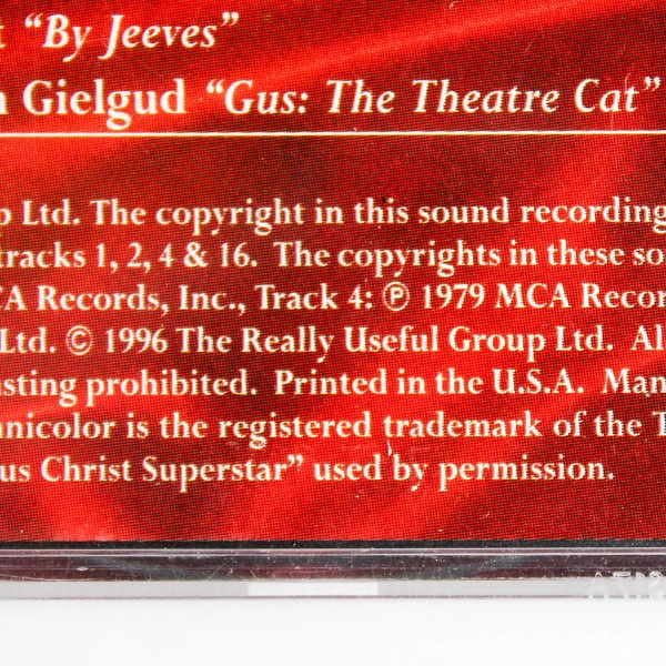 Very Best Of Andrew Lloyd Webber CD 1996 Polydor Compilation