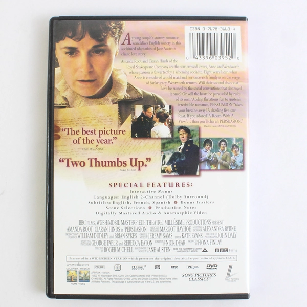 Jane Austen's Persuasion 2004 DVD Directed by Roger Michell