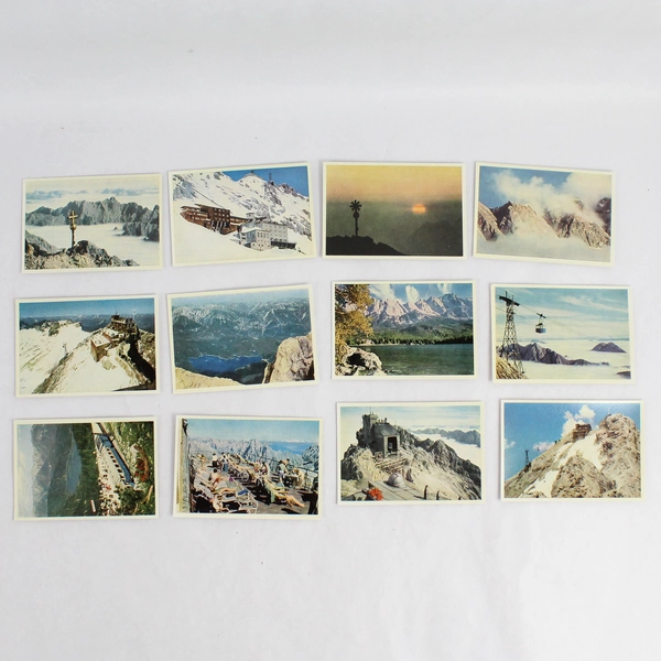 Set of 12 Vintage Hans Huber Zugspitze Peak Photographs Huber-Serie 53