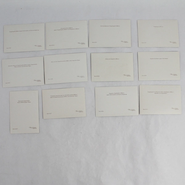 Set of 12 Vintage Hans Huber Zugspitze Peak Photographs Huber-Serie 53