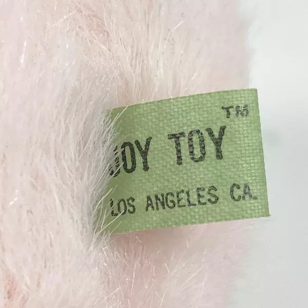 Joy Toy Pink Teddy Bear with Red Silk Hat & Bowtie - 7.5" Collector's Gift