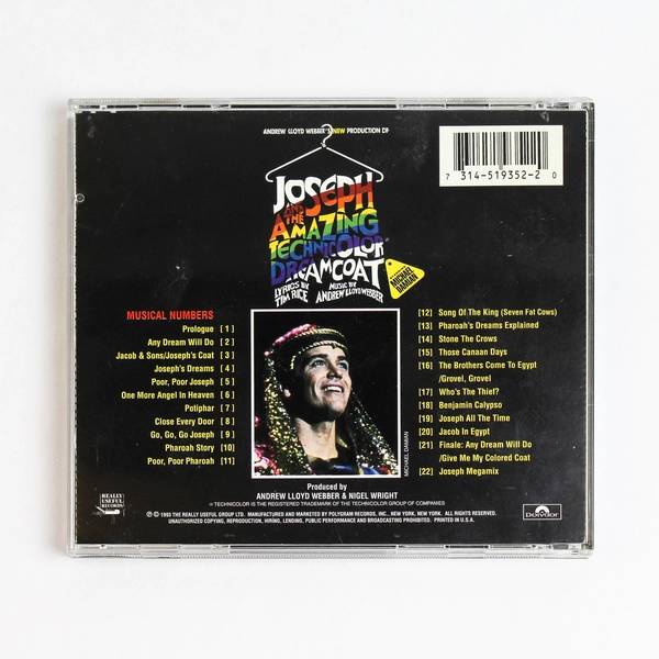 Joseph and the Amazing Technicolor Dreamcoat Andrew Lloyd Webber 1993 CD