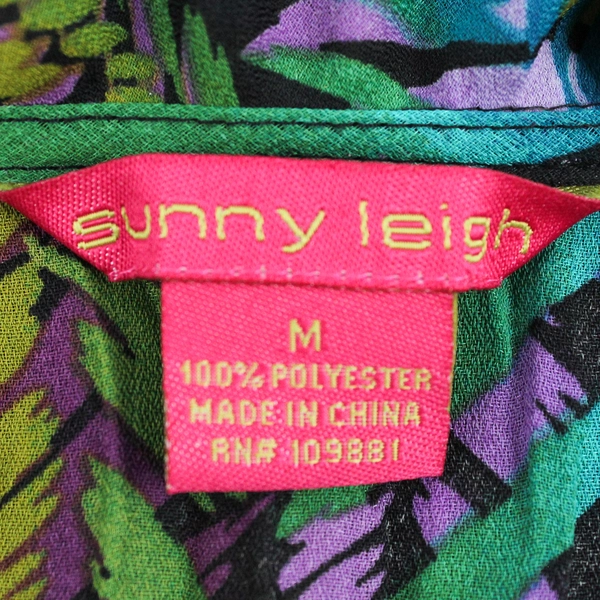 Sunny Leigh Multicolor Flared Sleeve Blouse Women's Size Medium