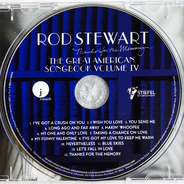 Thanks for the Memory The Great American Songbook Vol. IV Rod Stewart CD 2005
