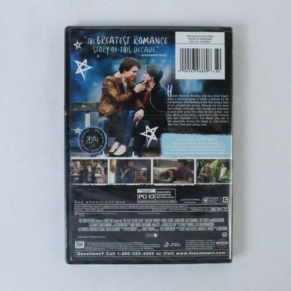 The Fault in Our Stars DVD 2014 Sealed Original Packaging Great Condition