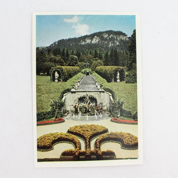 Set of 10 Vintage Castle of Linderhof German Souvenir Photographs Original Box