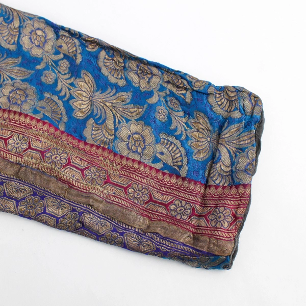 Unbranded Multicolor Embroidered Silk Button-Front Shrug Women's Medium Flawed