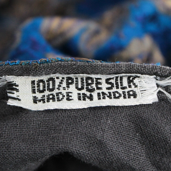 Unbranded Multicolor Embroidered Silk Button-Front Shrug Women's Medium Flawed