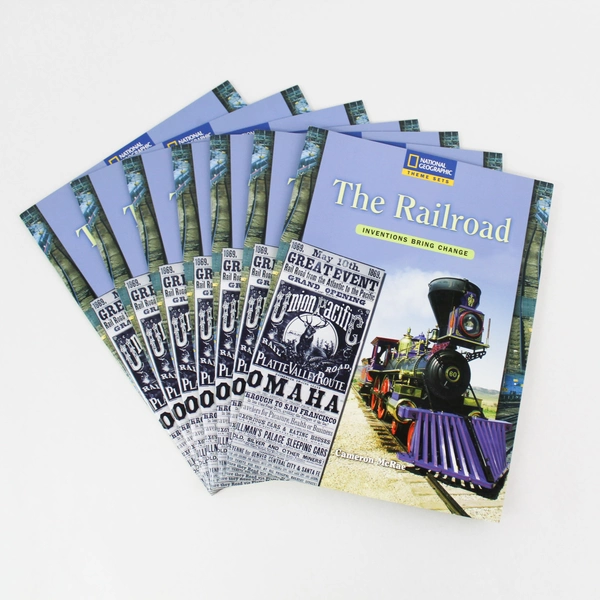 Lot of 7 National Geographic Paperback Books on The Railroad - Good Condition