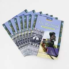 Lot of 7 National Geographic Paperback Books on The Railroad - Good Condition