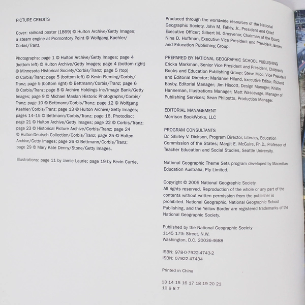 Lot of 7 National Geographic Paperback Books on The Railroad - Good Condition