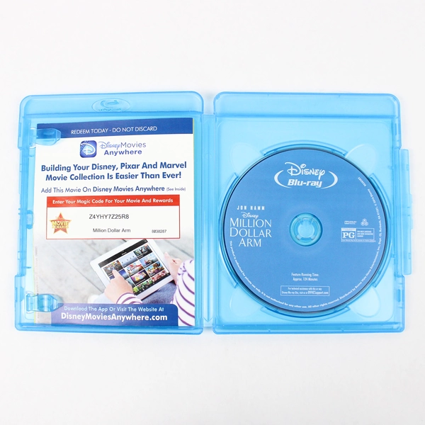 Million Dollar Arm Blu-Ray DVD Movie Film Drama Sports