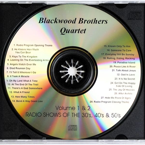 The World Famous Blackwood Brothers Quartet Radio Shows 30's 40's and 50's CD