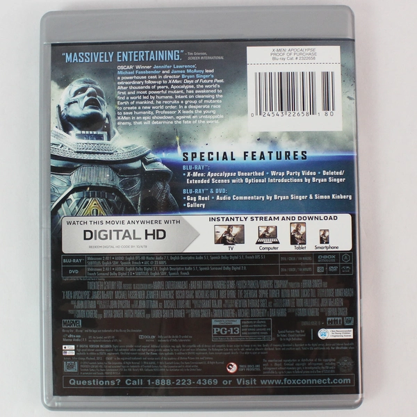 X-Men: Apocalypse Blu-ray and DVD 2016 2 Disc