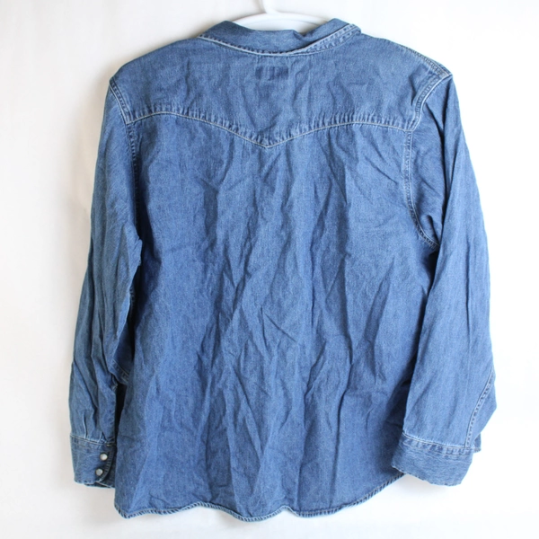 Route 66 Women's Denim Shirt Jacket Size 26W with Breast Pockets