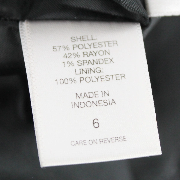 New York & Company Stretch White-Flecked Black Pencil Skirt Women's Size 6