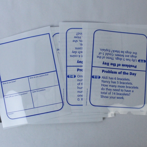 McGraw-Hill Math Connects 3 Problem of the Day Transparencies - Pre-Owned