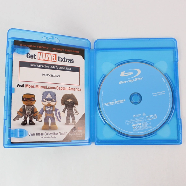 Captain America The Winter Soldier (Blu-Ray, 2014, 1 Disc)